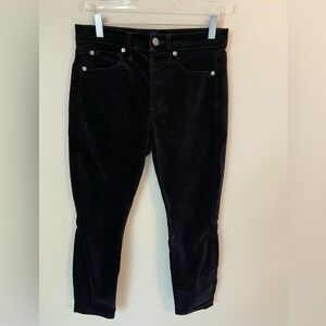 GAP True Skinny Black Velvet Jeans | Women's Sz 4 / 27 P